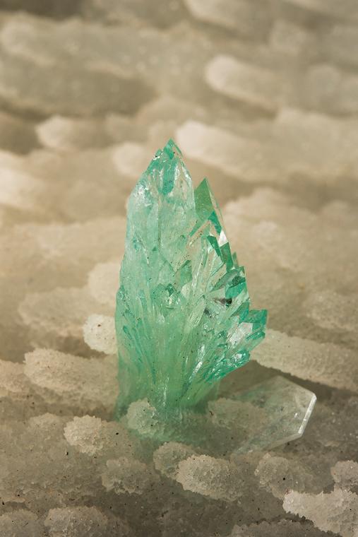 APOPHYLLITE on QUARTZ